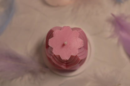 rankų darbo Kvepianti sojų vaško žvakė rombinė