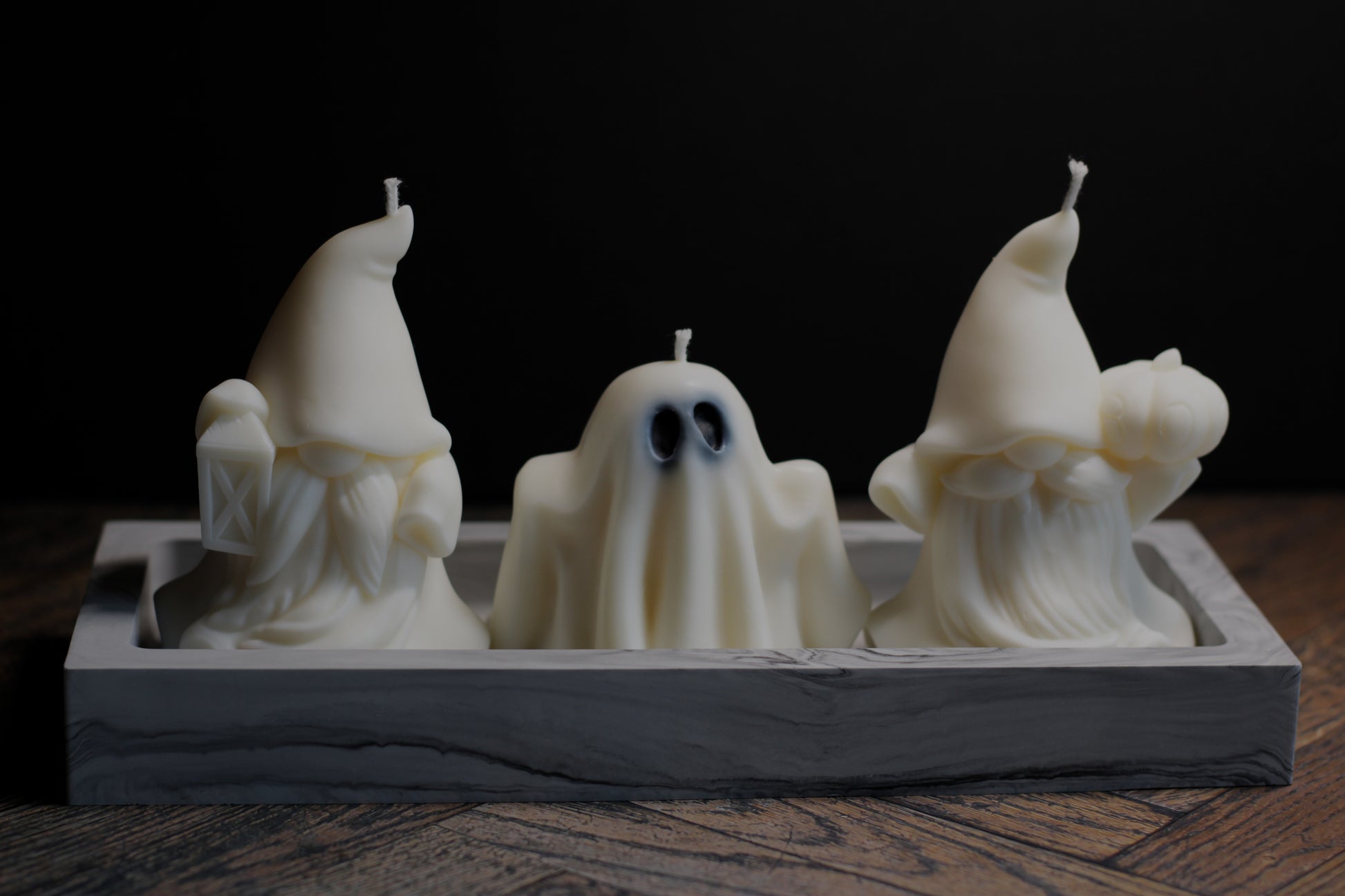 Sojų vaško žvakės su padėkliuku