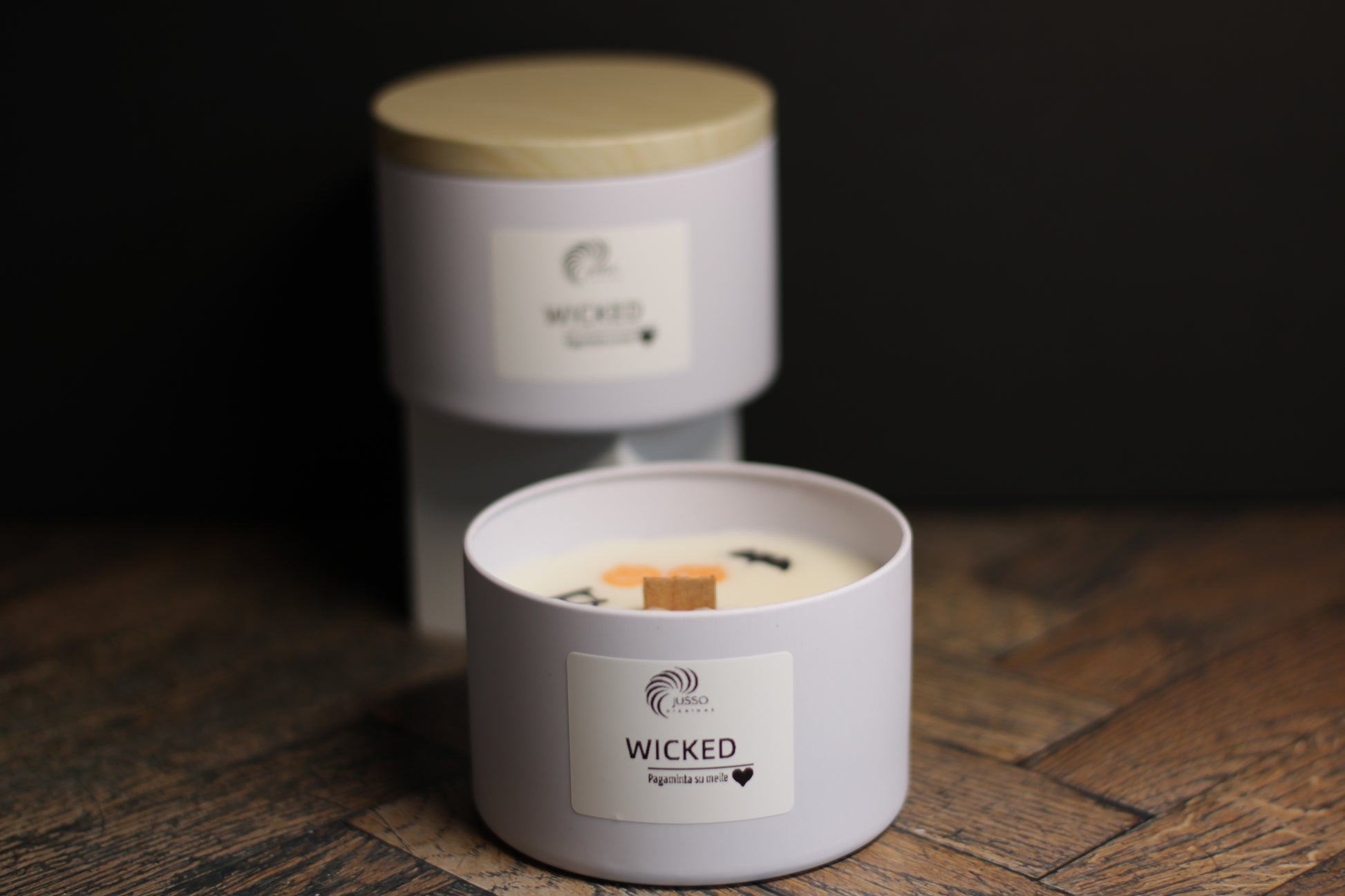 Kvepianti sojų vaško žvakė