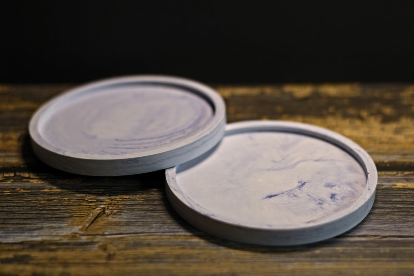 Akrilinis padėkliukas žvakėms apvalus