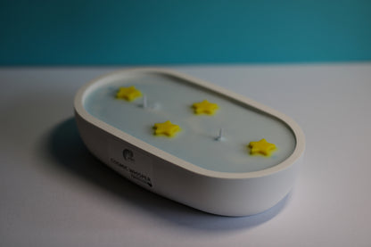 Kvepianti sojų vaško žvakė pailga mažesnė