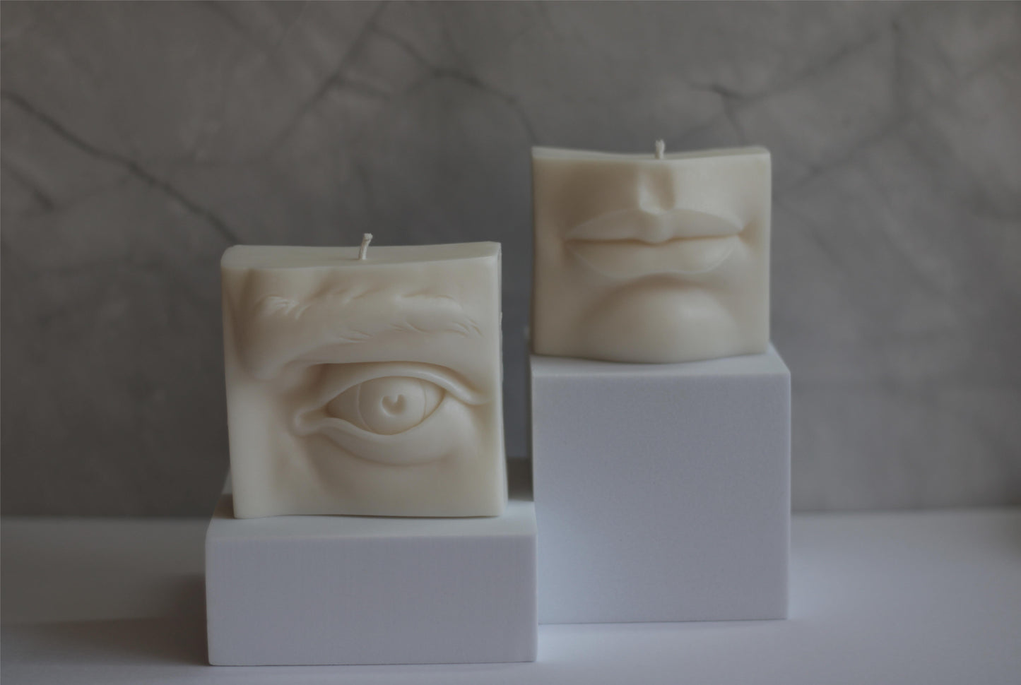Sojų vaško žvakės akis ir lūpos