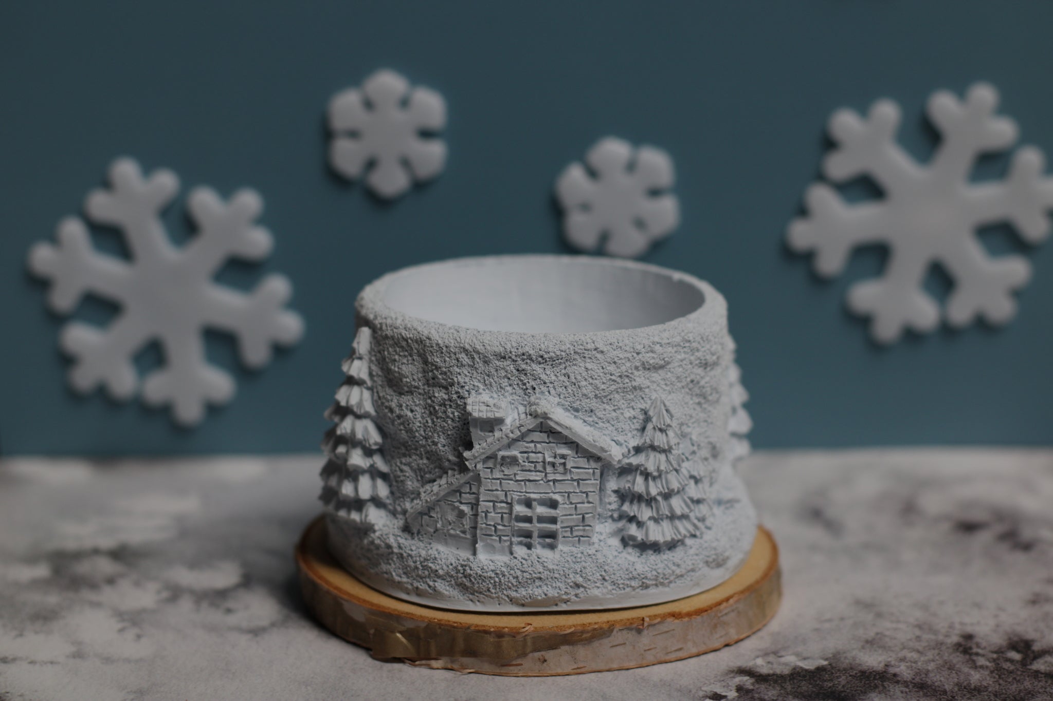 Žvakidė Sniego miestelis