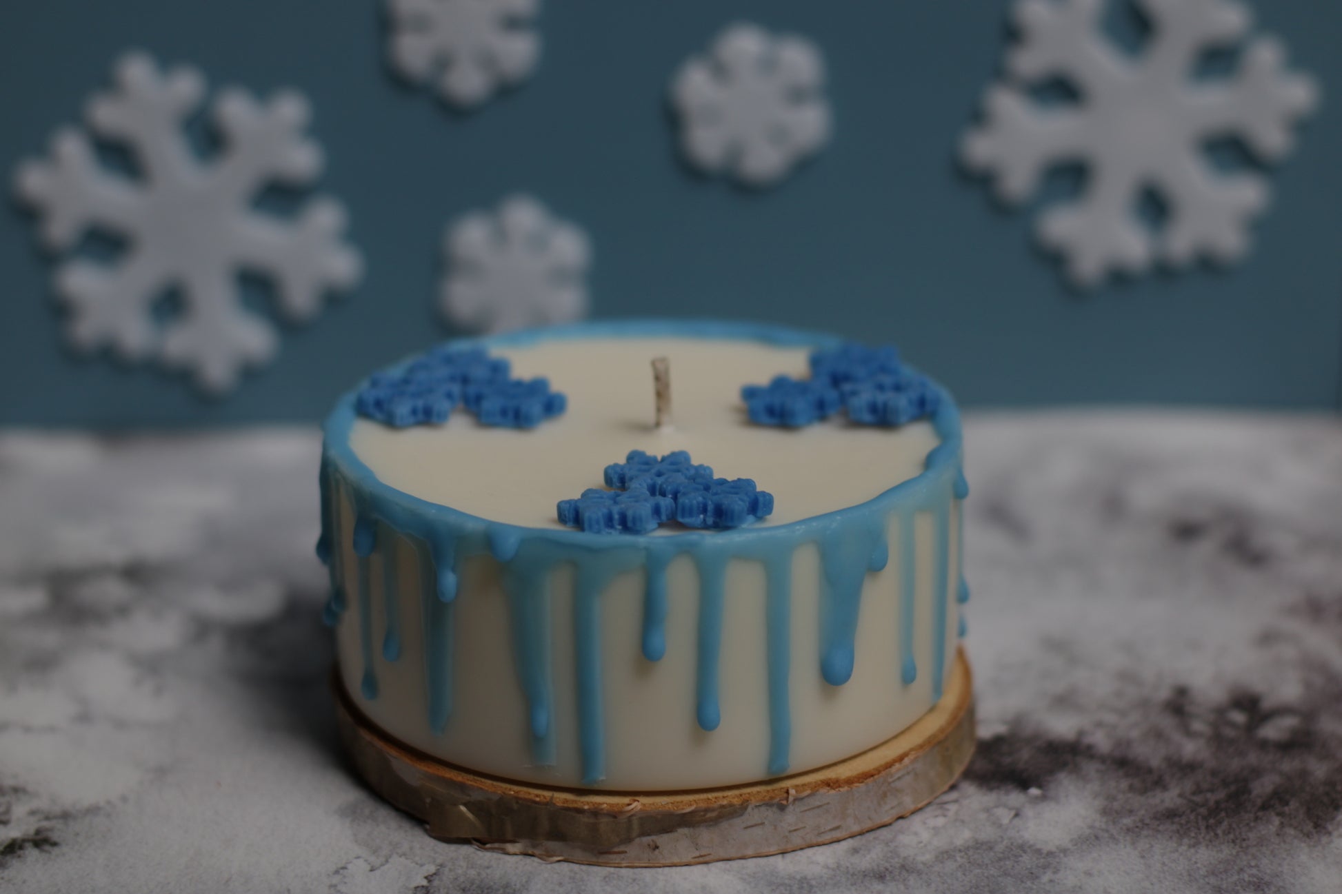 Kvepianti sojų vaško žvakė Šerkšno bučinys