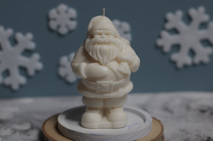 Dekoratyvinė sojų vaško žvakė KALĖDŲ SENELIS