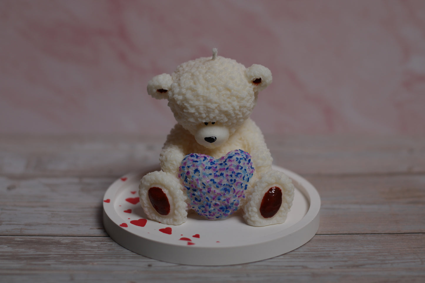 Įsimylėjęs Meškiukas – dekoratyvinė sojų vaško žvakė