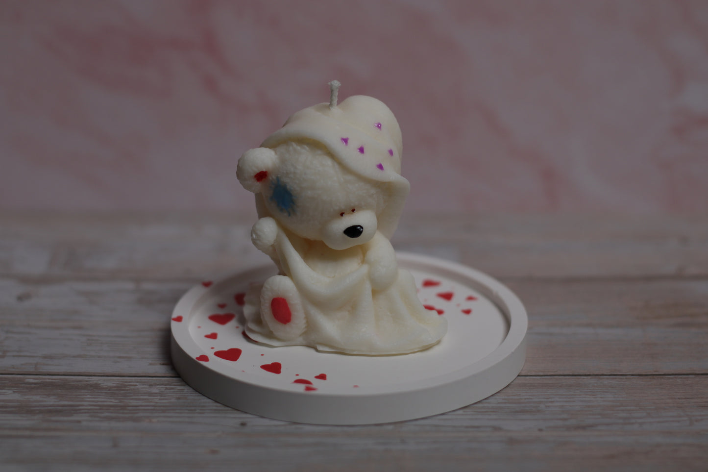 Svajingas Meškiukas – dekoratyvinė sojų vaško žvakė