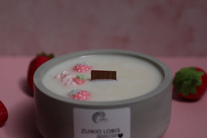 Dekoratyvinė sojų žvakė Zuikio lobis jaukiam namų interjerui