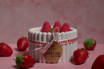 Kvepianti sojų vaško žvakė akriliniame inde Sweet Sin