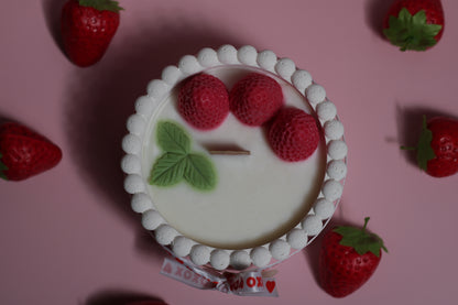 Rankų darbo sojų vaško žvakė Sweet Sin su medine dagtimi