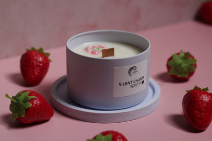 Elegantiška kvepianti sojų žvakė Silent Charm namų jaukumui